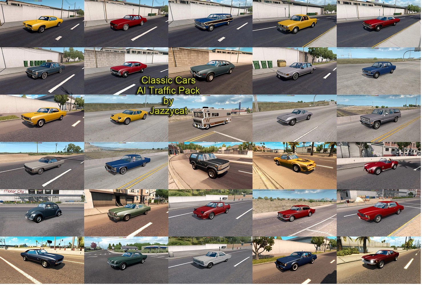 Classic Cars AI Traffic Pack by Jazzycat 9.0.6 ATS